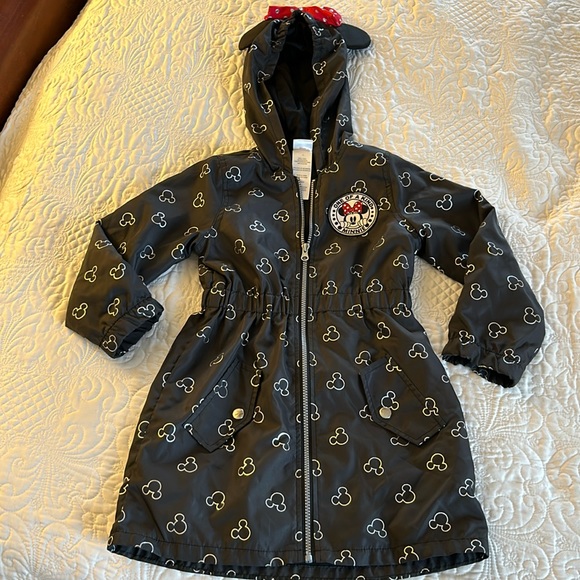Disney Jr Minnie Girls Hooded Jacket Size 6-EUC - Picture 1 of 6